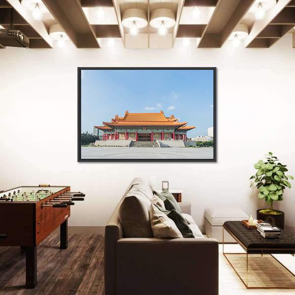National Music Hall Of Taiwan Canvas Wall Art-3 Horizontal-Gallery Wrap-25" x 16"-Tiaracle