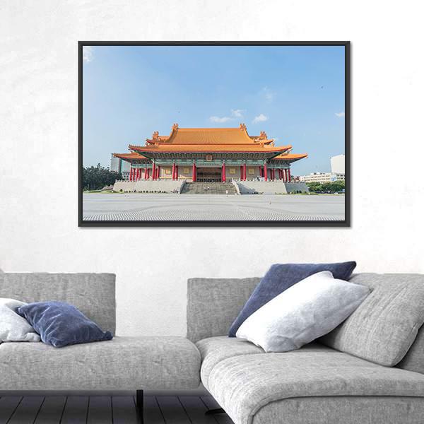 National Music Hall Of Taiwan Canvas Wall Art-3 Horizontal-Gallery Wrap-25" x 16"-Tiaracle