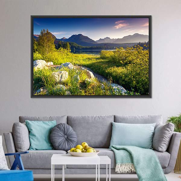 National Park High Tatra Canvas Wall Art-3 Horizontal-Gallery Wrap-25" x 16"-Tiaracle