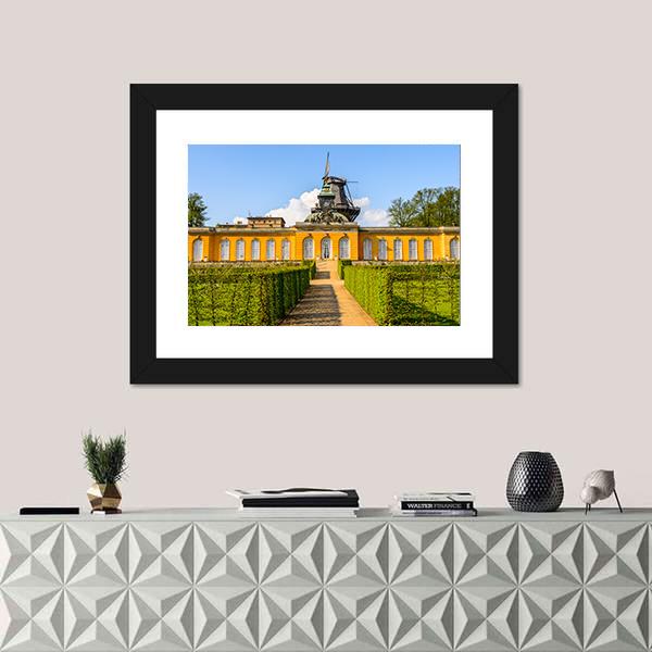 Nature &amp; Architecture Of Potsdam Canvas Wall Art-1 Piece-Framed Print-42" x 14"-Tiaracle