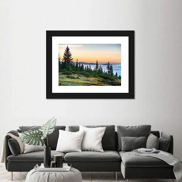 Nature With Clouds Ocean Canvas Wall Art-5 Horizontal-Gallery Wrap-22" x 12"-Tiaracle
