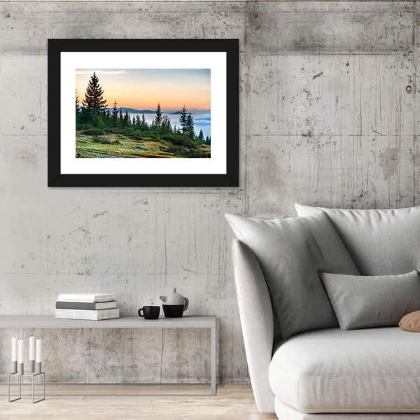 Nature With Clouds Ocean Canvas Wall Art-5 Horizontal-Gallery Wrap-22" x 12"-Tiaracle