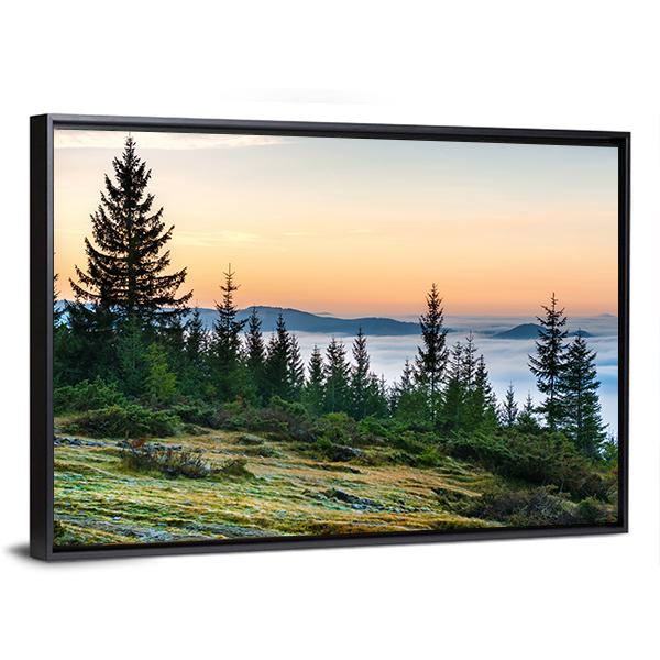 Nature With Clouds Ocean Canvas Wall Art-5 Horizontal-Gallery Wrap-22" x 12"-Tiaracle