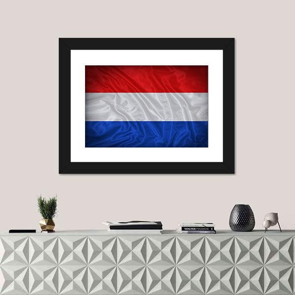 Netherlands Flag Canvas Wall Art-1 Piece-Framed Print-30" x 20"-Tiaracle
