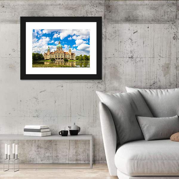 New City Hall Hanover Canvas Wall Art-5 Horizontal-Gallery Wrap-22" x 12"-Tiaracle