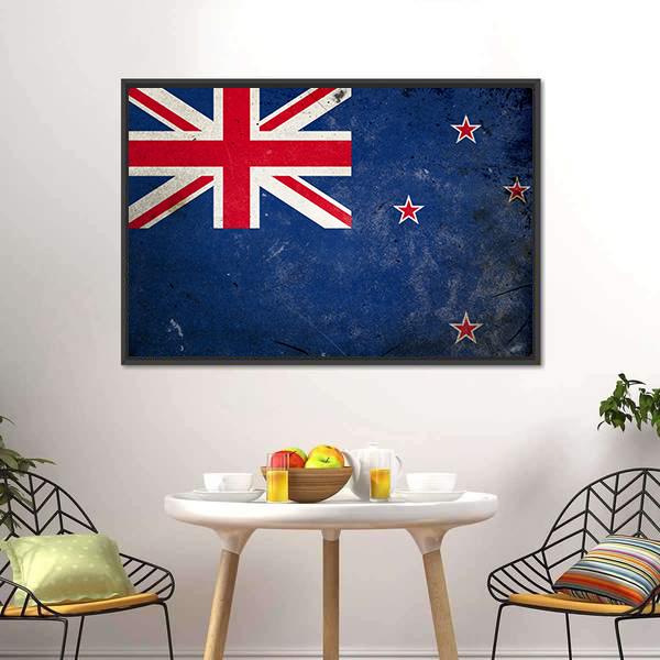 New Zealand Flag Canvas Wall Art-5 Horizontal-Gallery Wrap-22" x 12"-Tiaracle