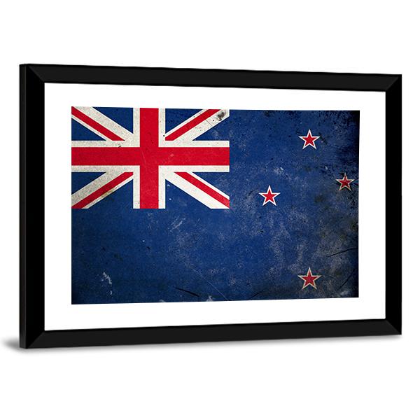 New Zealand Flag Canvas Wall Art-5 Horizontal-Gallery Wrap-22" x 12"-Tiaracle