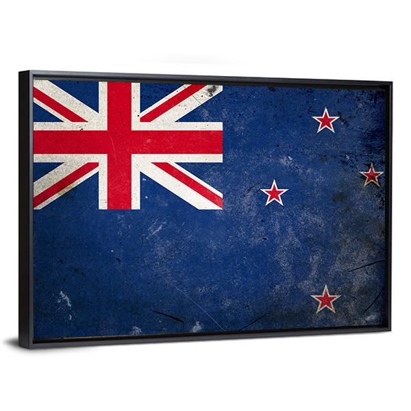 New Zealand Flag Canvas Wall Art-5 Horizontal-Gallery Wrap-22" x 12"-Tiaracle