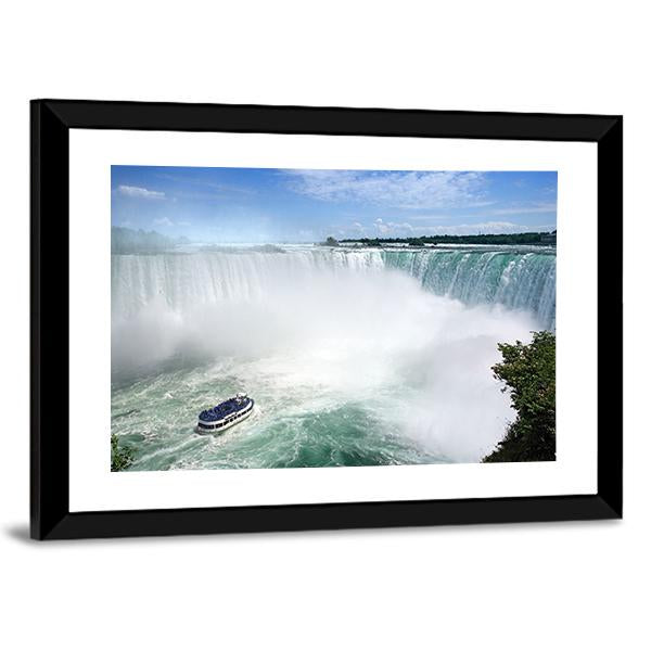Niagara Falls From The Canadian Side Canvas Wall Art-5 Horizontal-Gallery Wrap-22" x 12"-Tiaracle