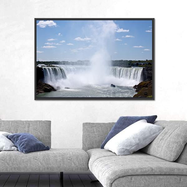 Niagara Falls Horseshoe Fall Canvas Wall Art-5 Horizontal-Gallery Wrap-22" x 12"-Tiaracle