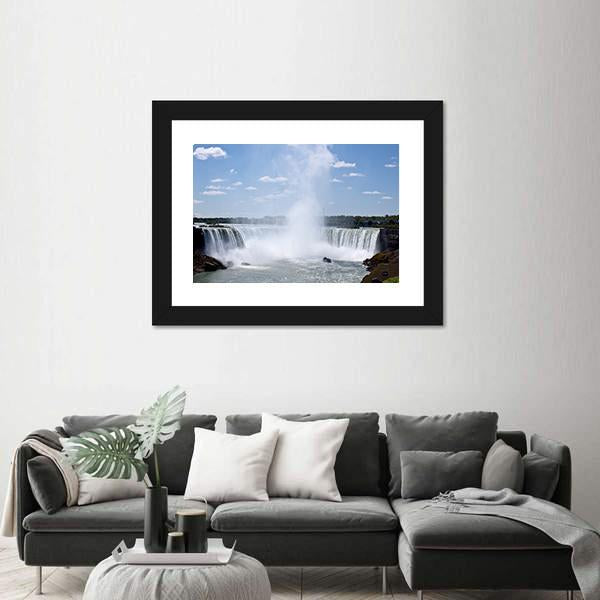 Niagara Falls Horseshoe Fall Canvas Wall Art-5 Horizontal-Gallery Wrap-22" x 12"-Tiaracle