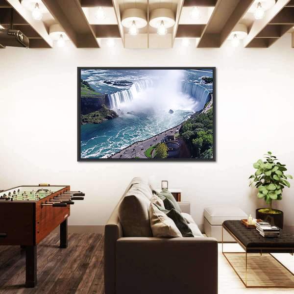 Niagara Falls In Ontario Canvas Wall Art-5 Horizontal-Gallery Wrap-22" x 12"-Tiaracle