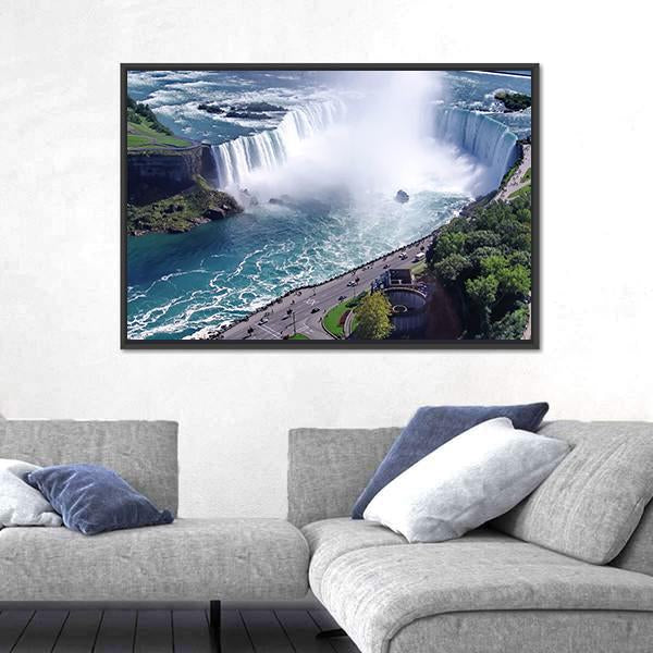 Niagara Falls In Ontario Canvas Wall Art-5 Horizontal-Gallery Wrap-22" x 12"-Tiaracle