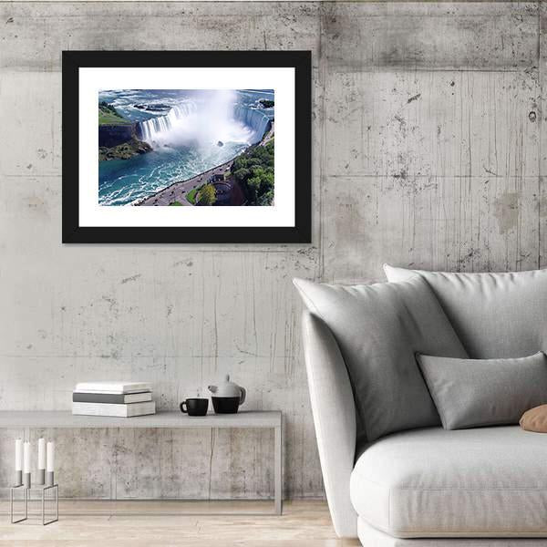 Niagara Falls In Ontario Canvas Wall Art-5 Horizontal-Gallery Wrap-22" x 12"-Tiaracle