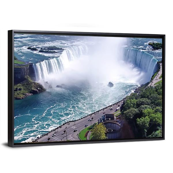 Niagara Falls In Ontario Canvas Wall Art-5 Horizontal-Gallery Wrap-22" x 12"-Tiaracle
