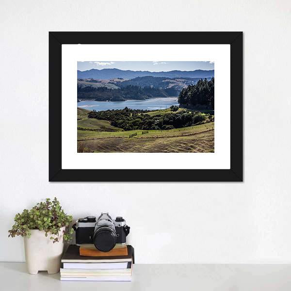 North Island Canvas Wall Art-1 Piece-Framed Print-42" x 14"-Tiaracle