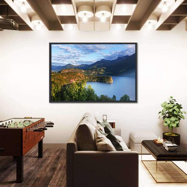 Norway Landscape Canvas Wall Art-5 Horizontal-Gallery Wrap-22" x 12"-Tiaracle