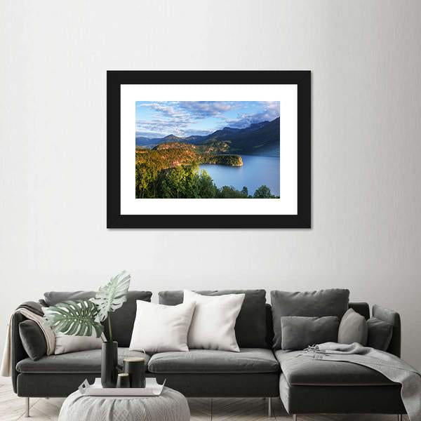Norway Landscape Canvas Wall Art-5 Horizontal-Gallery Wrap-22" x 12"-Tiaracle
