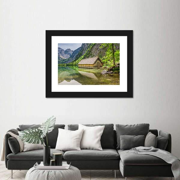 Obersee Lake At Spring Canvas Wall Art-5 Horizontal-Gallery Wrap-22" x 12"-Tiaracle