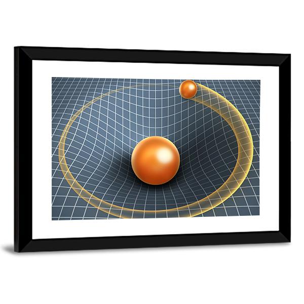 Object Affecting Space Time Canvas Wall Art-5 Horizontal-Gallery Wrap-22" x 12"-Tiaracle