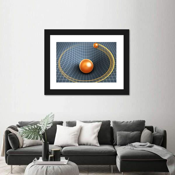Object Affecting Space Time Canvas Wall Art-5 Horizontal-Gallery Wrap-22" x 12"-Tiaracle