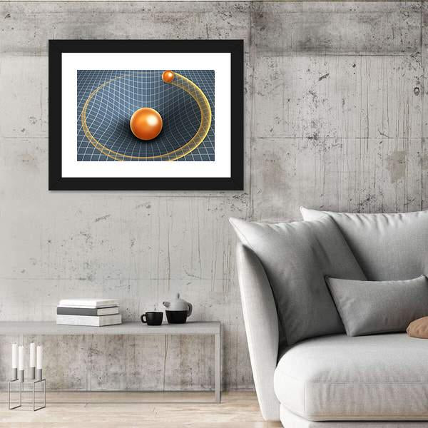 Object Affecting Space Time Canvas Wall Art-5 Horizontal-Gallery Wrap-22" x 12"-Tiaracle