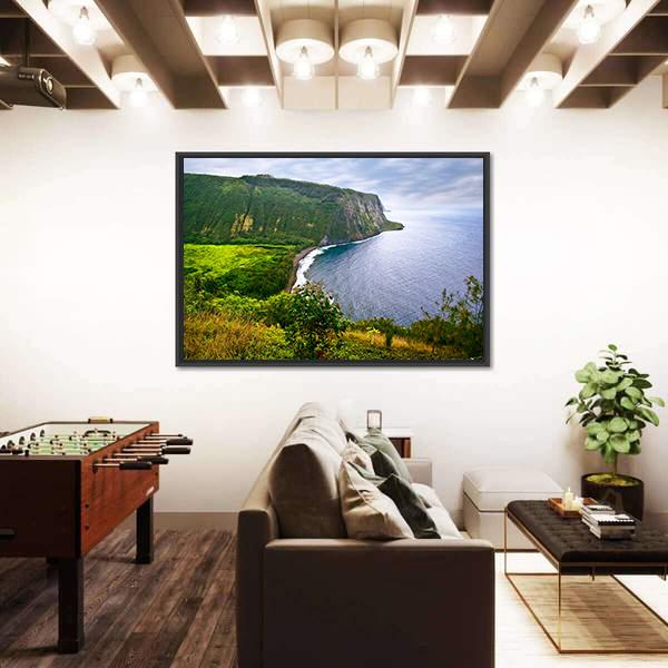 Ocean On Big Island Canvas Wall Art-5 Horizontal-Gallery Wrap-22" x 12"-Tiaracle