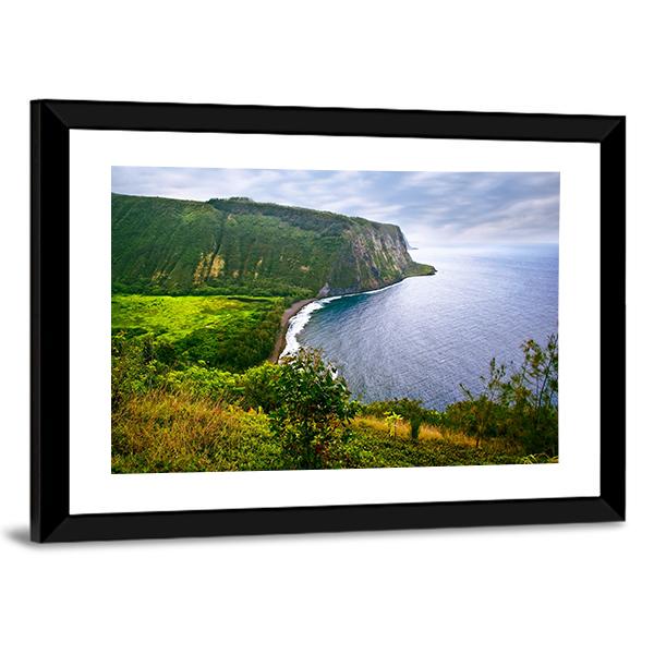 Ocean On Big Island Canvas Wall Art-5 Horizontal-Gallery Wrap-22" x 12"-Tiaracle