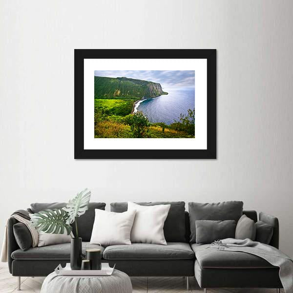 Ocean On Big Island Canvas Wall Art-5 Horizontal-Gallery Wrap-22" x 12"-Tiaracle