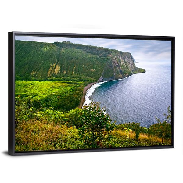Ocean On Big Island Canvas Wall Art-5 Horizontal-Gallery Wrap-22" x 12"-Tiaracle