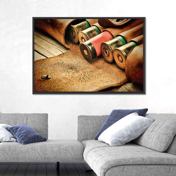 Old Bandoleer Canvas Wall Art-5 Horizontal-Gallery Wrap-22" x 12"-Tiaracle