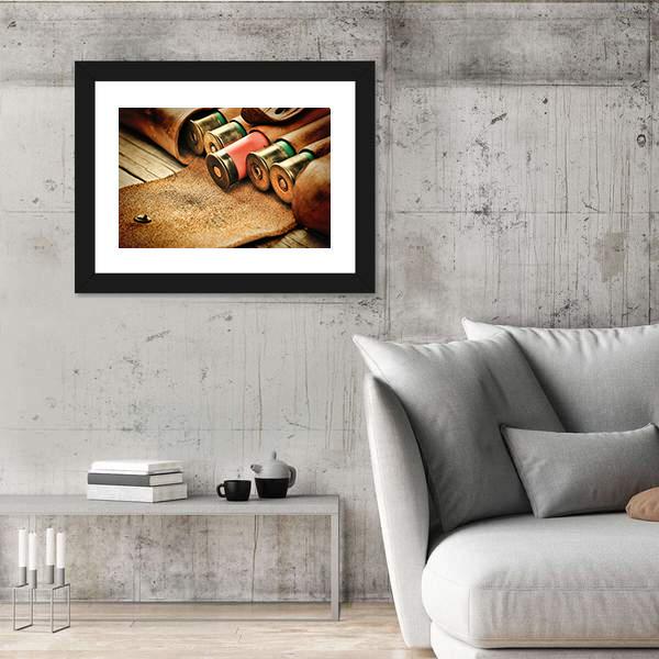 Old Bandoleer Canvas Wall Art-5 Horizontal-Gallery Wrap-22" x 12"-Tiaracle
