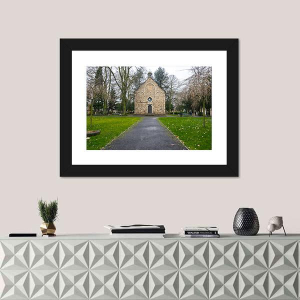 Old Cemetery In Bonn Canvas Wall Art-1 Piece-Framed Print-42" x 14"-Tiaracle
