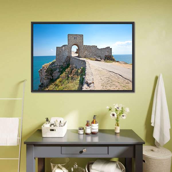 Old Gate Of Medieval Fortress Canvas Wall Art-1 Piece-Floating Frame-24" x 16"-Tiaracle