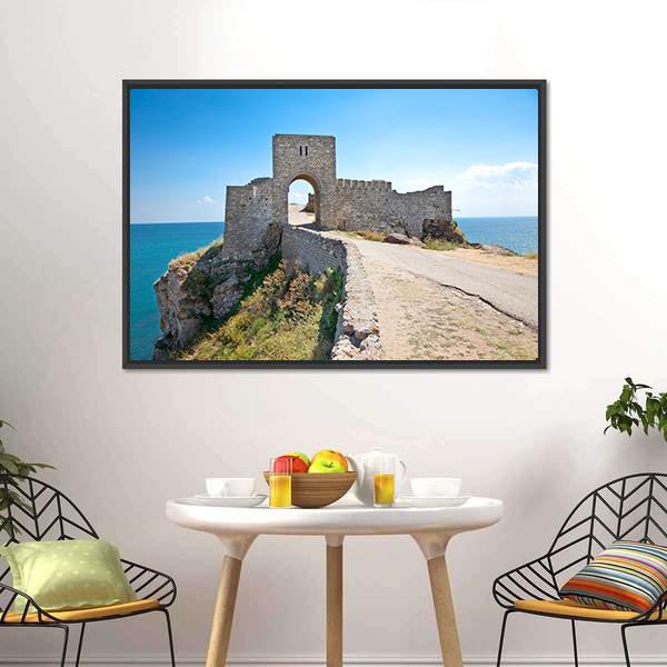 Old Gate Of Medieval Fortress Canvas Wall Art-3 Horizontal-Gallery Wrap-25" x 16"-Tiaracle