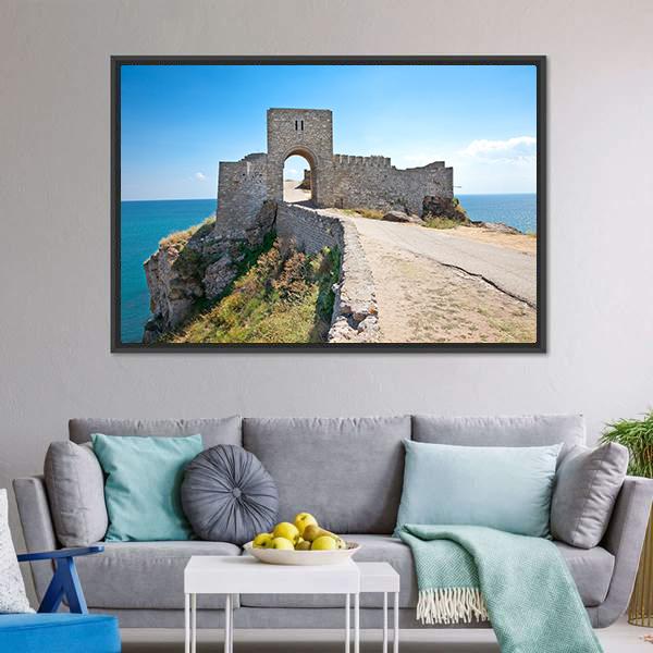 Old Gate Of Medieval Fortress Canvas Wall Art-3 Horizontal-Gallery Wrap-25" x 16"-Tiaracle