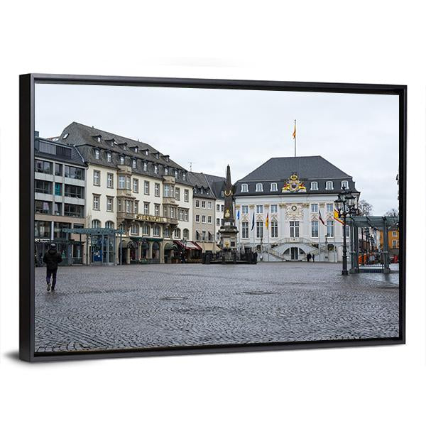 Old Houses In Bonn Canvas Wall Art-3 Horizontal-Gallery Wrap-25" x 16"-Tiaracle