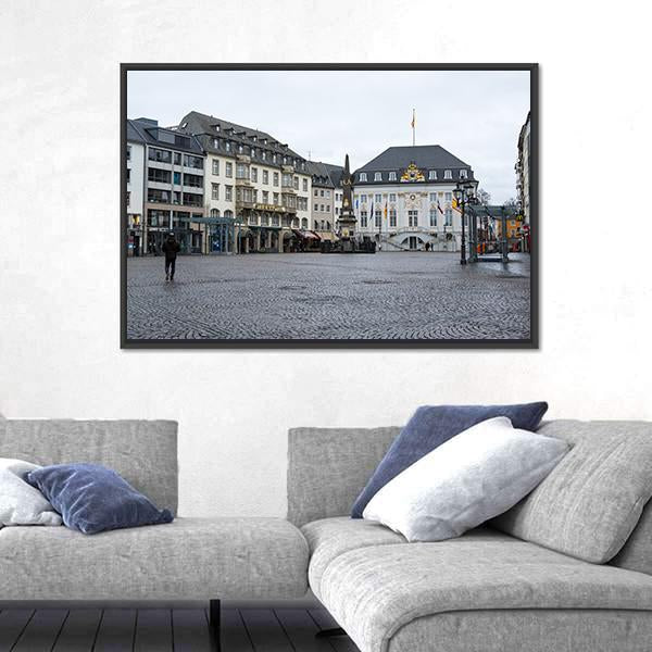 Old Houses In Bonn Canvas Wall Art-3 Horizontal-Gallery Wrap-25" x 16"-Tiaracle