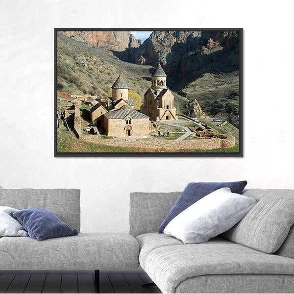 Old Medieval Monastery Complex Canvas Wall Art-5 Horizontal-Gallery Wrap-22" x 12"-Tiaracle
