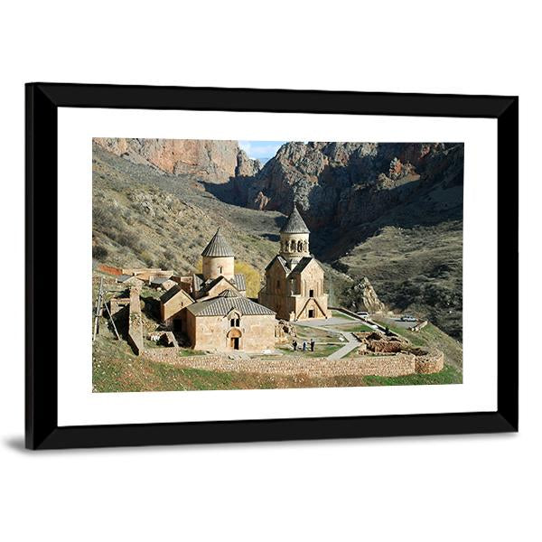 Old Medieval Monastery Complex Canvas Wall Art-5 Horizontal-Gallery Wrap-22" x 12"-Tiaracle