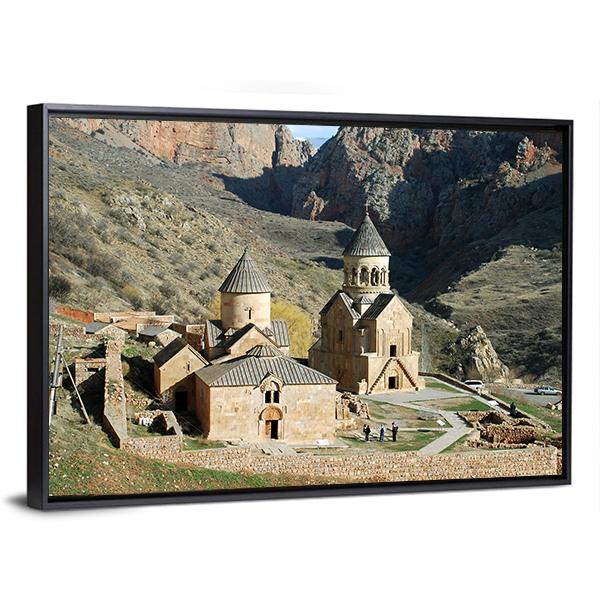 Old Medieval Monastery Complex Canvas Wall Art-5 Horizontal-Gallery Wrap-22" x 12"-Tiaracle