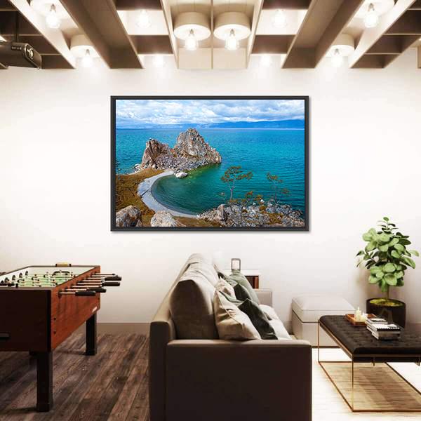 Olkhon Island Canvas Wall Art-5 Horizontal-Gallery Wrap-22" x 12"-Tiaracle