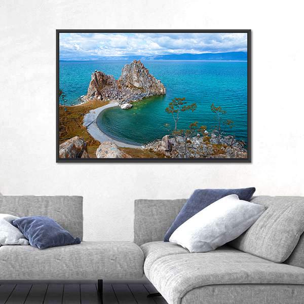 Olkhon Island Canvas Wall Art-5 Horizontal-Gallery Wrap-22" x 12"-Tiaracle