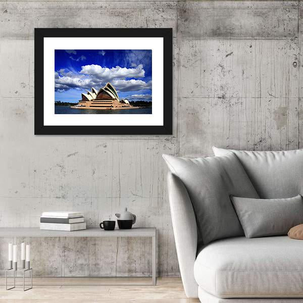 Opera House Sydney Canvas Wall Art-5 Horizontal-Gallery Wrap-22" x 12"-Tiaracle