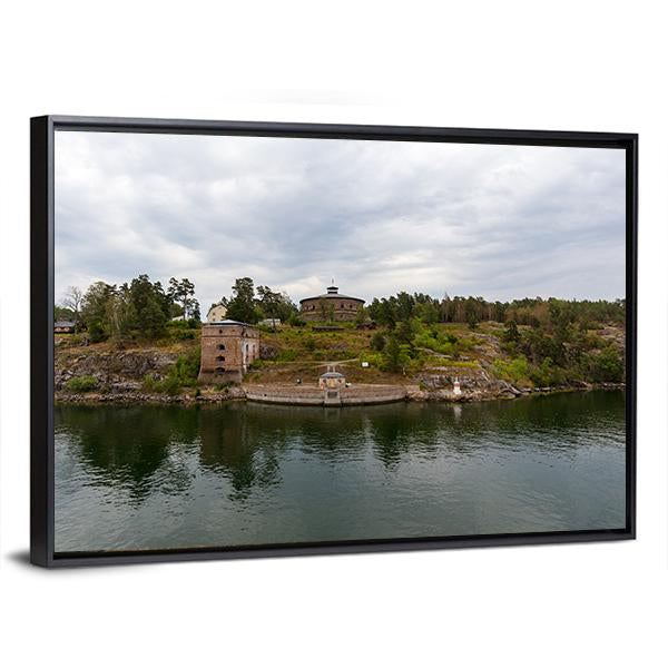 Oscar Fredriksborgs Fortification Canvas Wall Art-3 Horizontal-Gallery Wrap-25" x 16"-Tiaracle