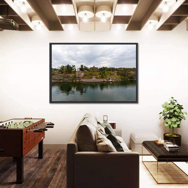Oscar Fredriksborgs Fortification Canvas Wall Art-3 Horizontal-Gallery Wrap-25" x 16"-Tiaracle