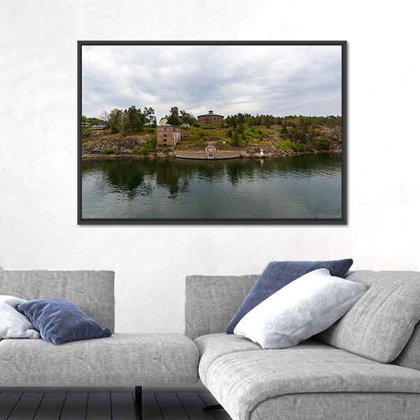 Oscar Fredriksborgs Fortification Canvas Wall Art-3 Horizontal-Gallery Wrap-25" x 16"-Tiaracle