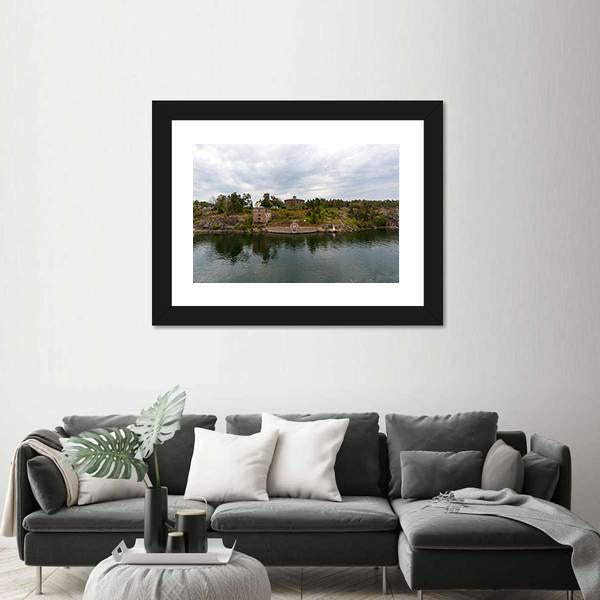 Oscar Fredriksborgs Fortification Canvas Wall Art-3 Horizontal-Gallery Wrap-25" x 16"-Tiaracle