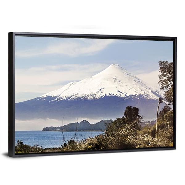 Osorno Volcano Behind Llanquihue Lake Canvas Wall Art-3 Horizontal-Gallery Wrap-25" x 16"-Tiaracle