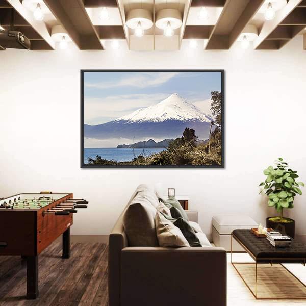 Osorno Volcano Behind Llanquihue Lake Canvas Wall Art-3 Horizontal-Gallery Wrap-25" x 16"-Tiaracle